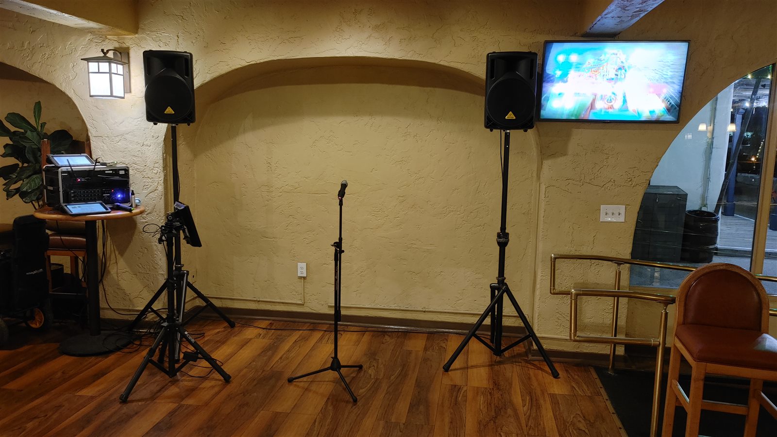 Recent San Diego karaoke rental setup 3
