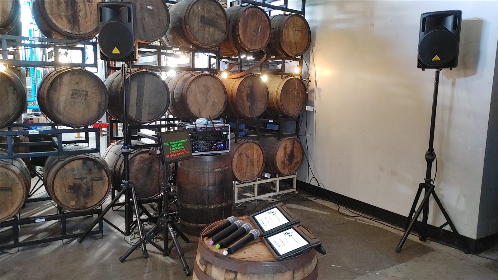 Recent San Diego karaoke rental setup 10