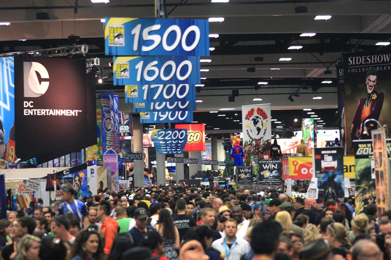 Comic-Con corporate event background