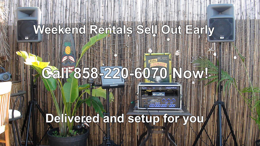 Karaoke rental setup